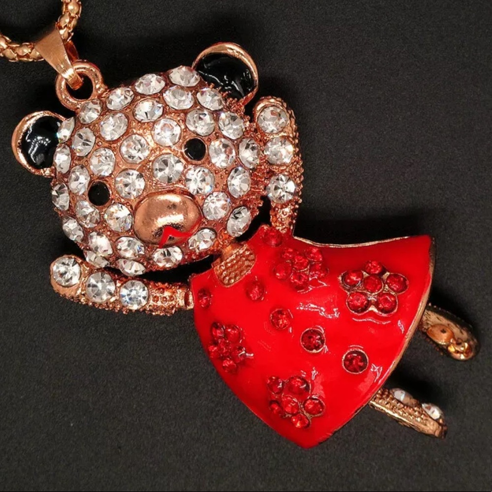 Red dress doll pendant